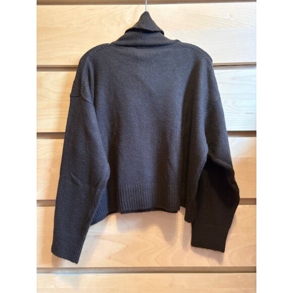 NWT ZARA BROWN PLAIN HIGH COLLAR TURTLENECK SWEATER, SIZE: LARGE (Fits like M) - Picture 3 of 6